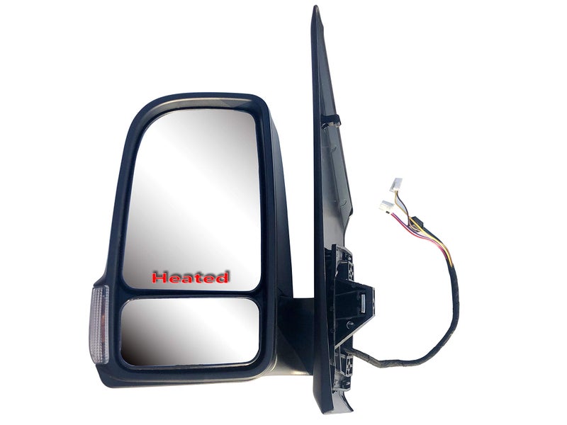 LONGLING Replacement Driver Left Side Mirror with Power Folding Heated and Signal Light Fit Mercedes Sprinter and Frightliner Sprinter 2019-onward - Image 1